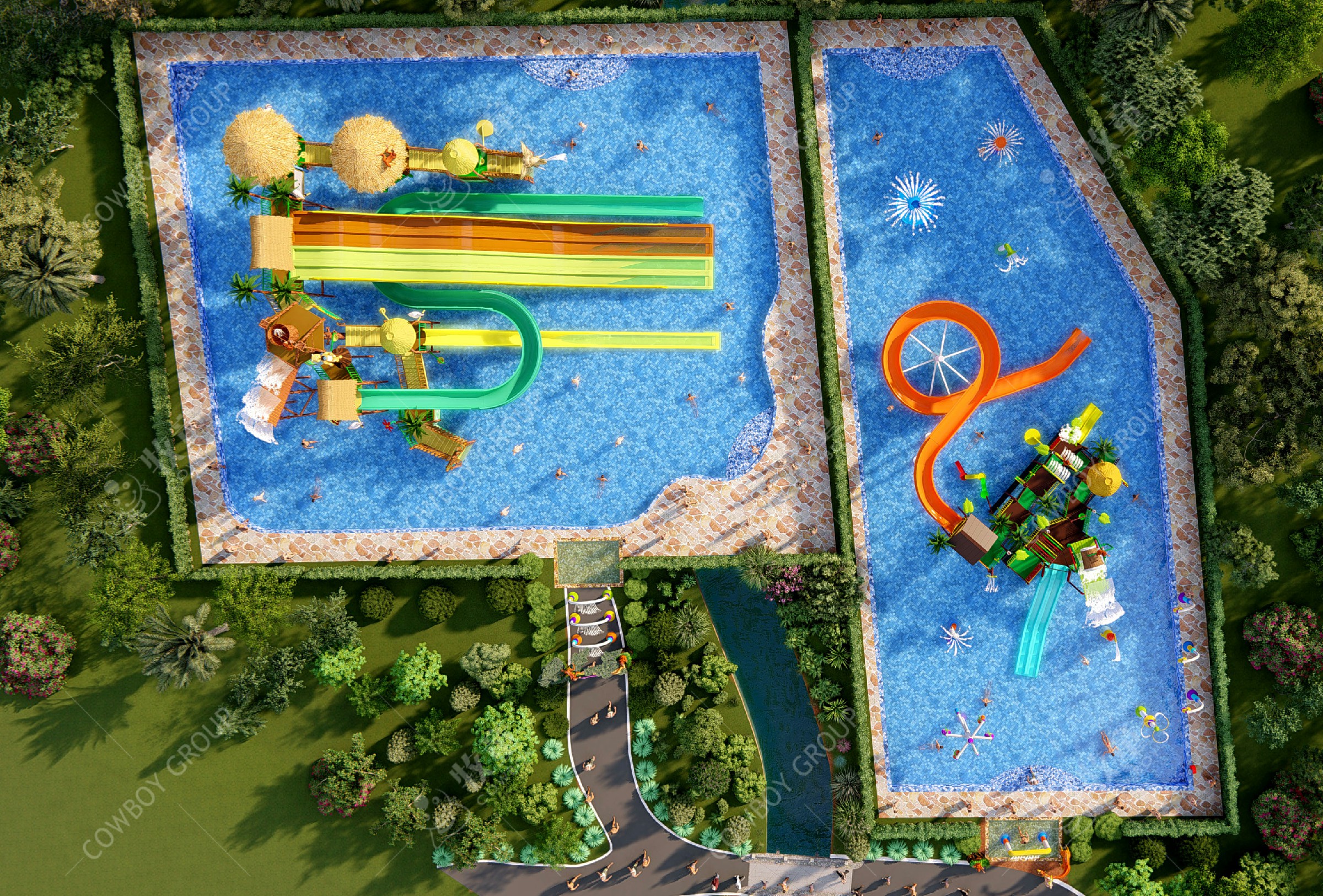 水上游樂設(shè)施如何做總體的布局設(shè)計？